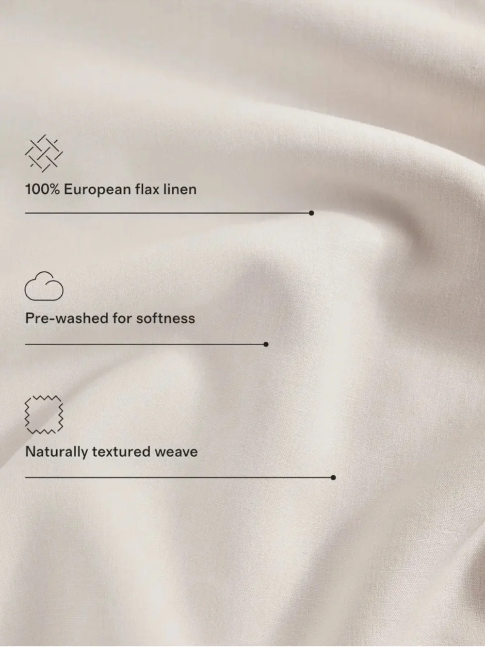 New! QUINCE European Linen Duvet Chambray Natural Sand King / Cal King 9816
